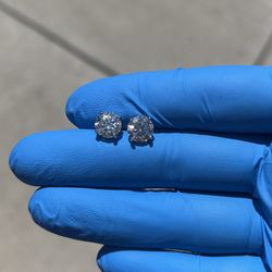 Moissanite Diamond Stud Earrings