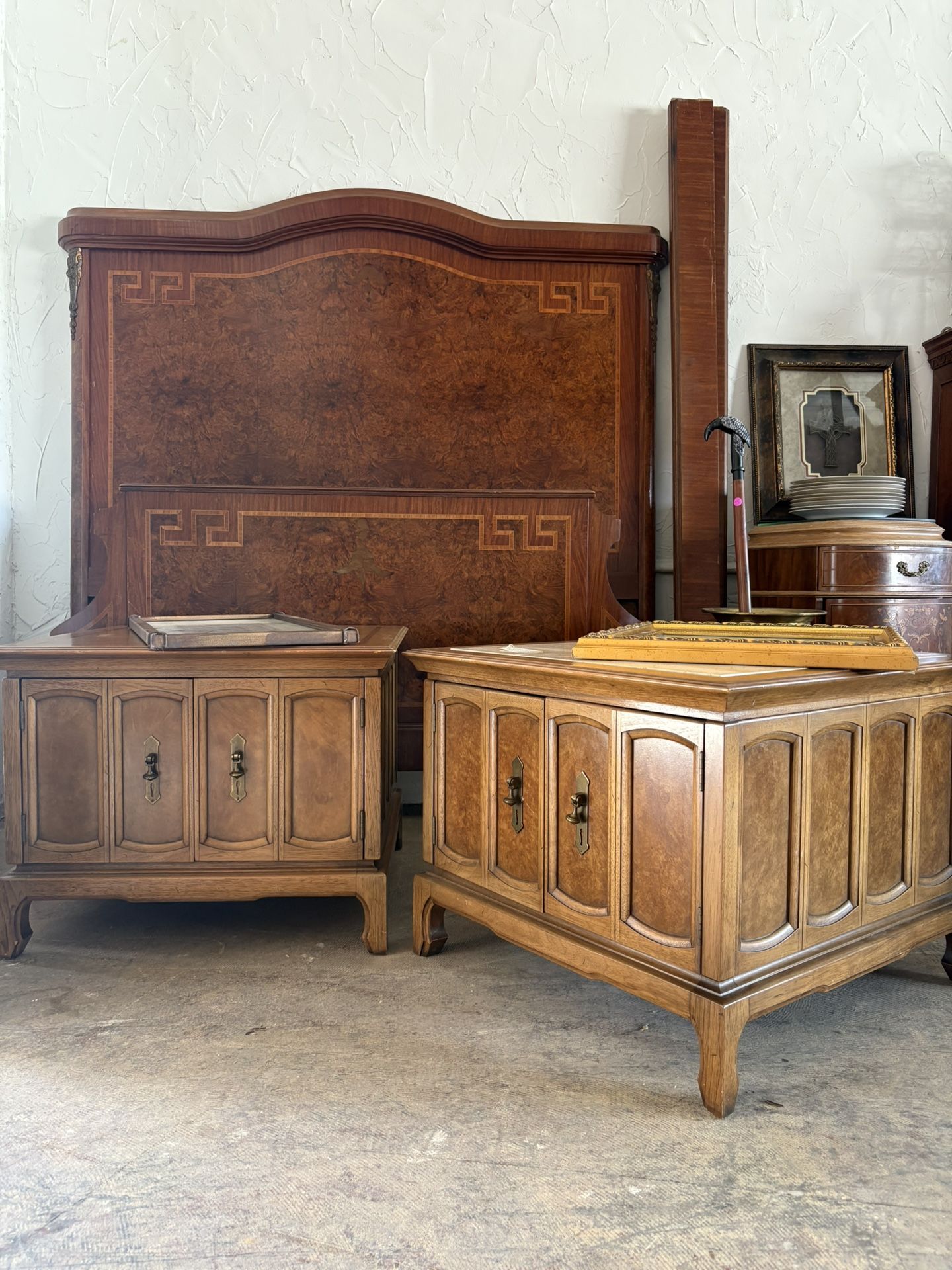2 End Tables vintage antique