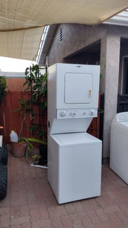 24 inch wede stackable washer gas dryer