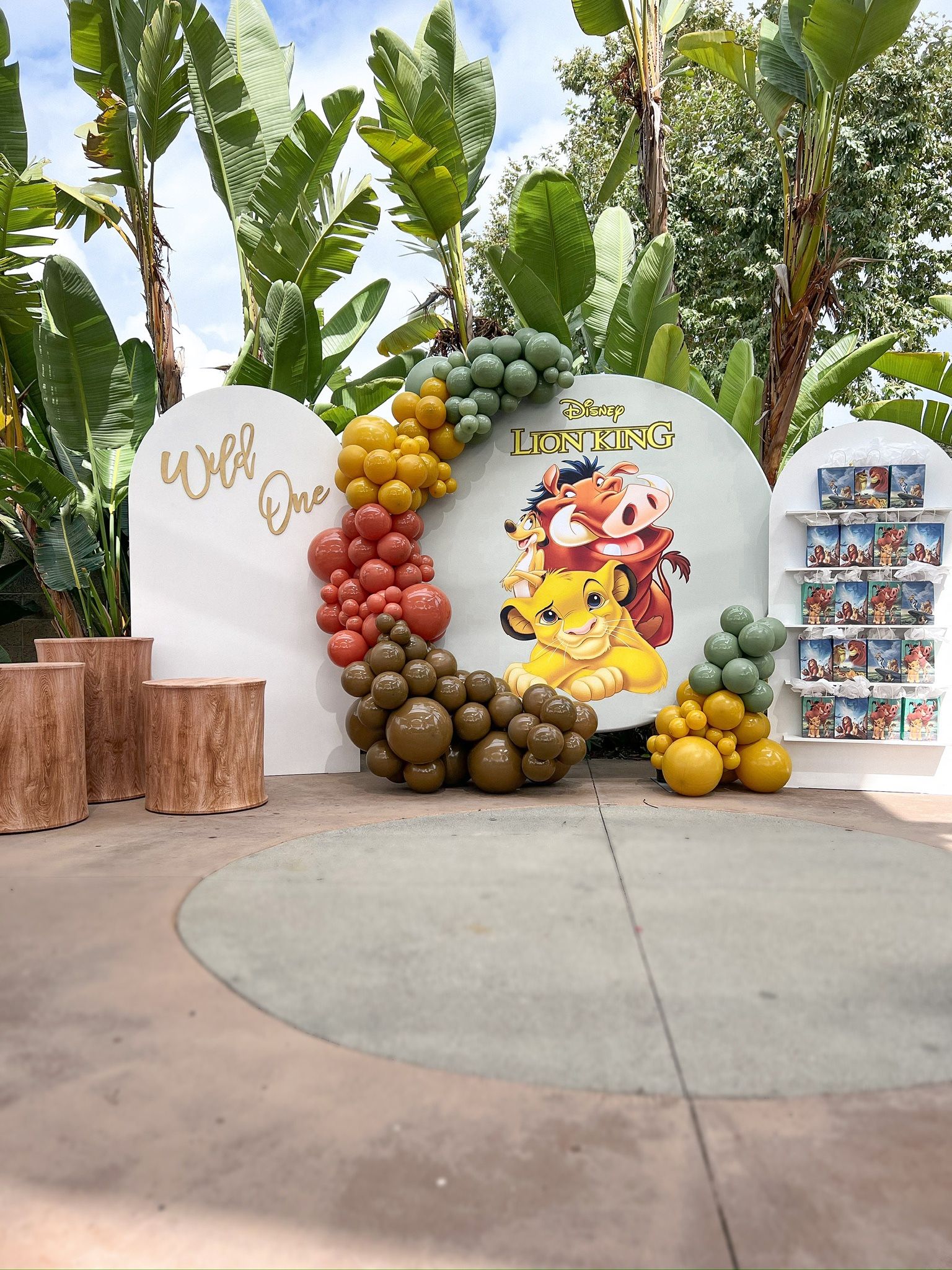 Wild One Lion King Birthday Backdrop