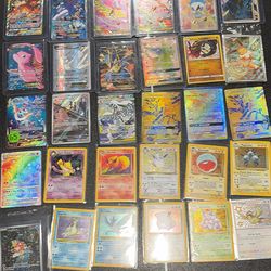 Huge Pokemon Card Singles Lot