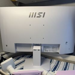 27” msi white monitor 144hz