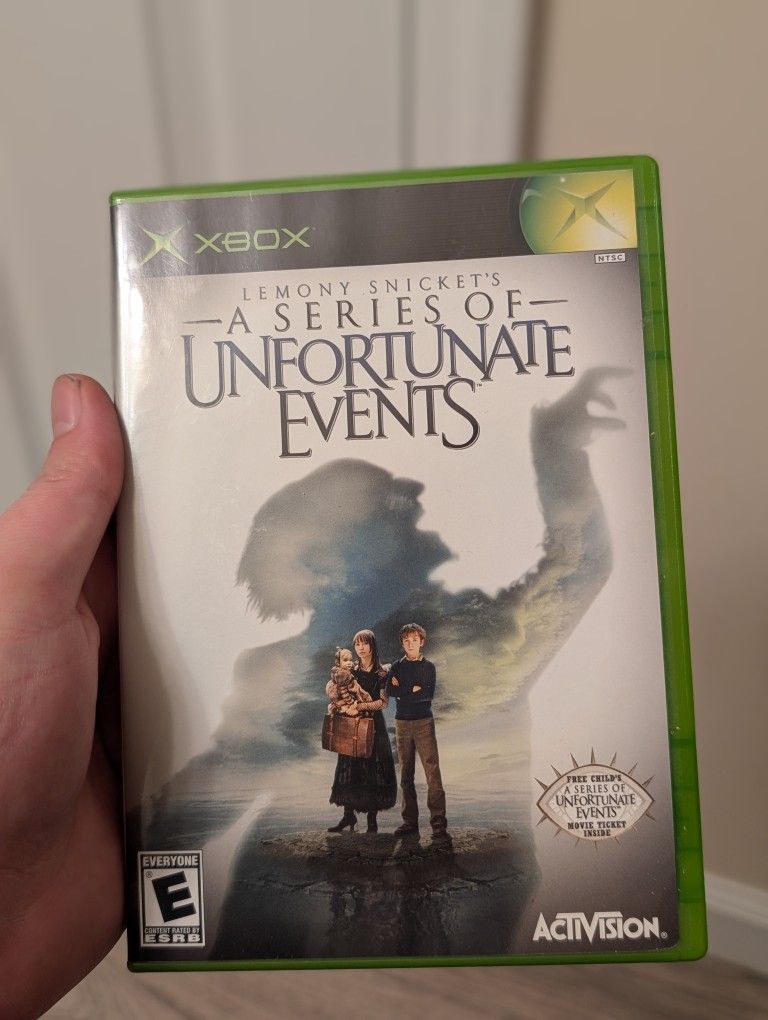 Series Of Unfortunate Events With MOVIE TICKET! (Never Played)