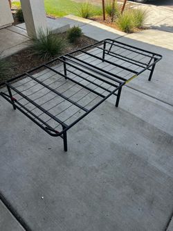 Folding Steel Bed Frame / Mattress Foundation