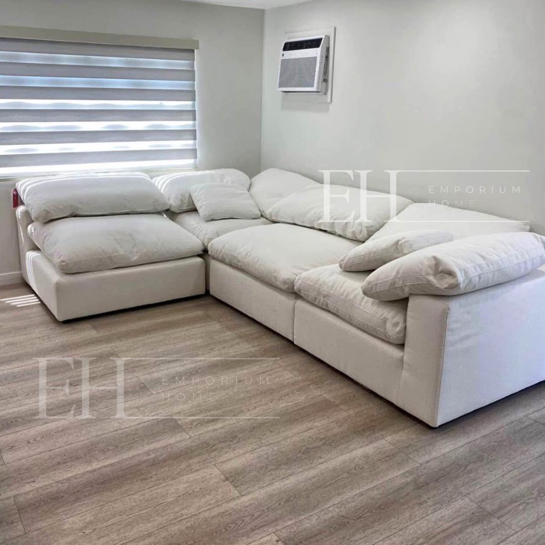White Cloud 4 Piece Sofa Sectional