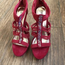 Red High Heels  Size 9  New