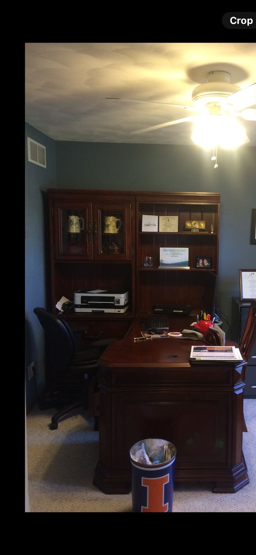 Executive desk with Cabinet & Drawer Set