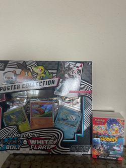 Selling Pokemon black bolt poster and surging sparks bundle