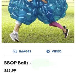 BBOP Balls - (I Have 4)  Get inside soft, 36'' wide, inflatable balls to bump, bounce & roll. CNN