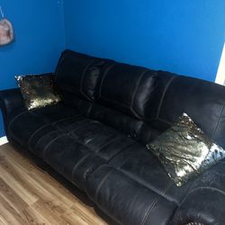 Leather Recline Couch