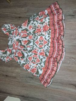Floral Print Ruffle Mini Dress
