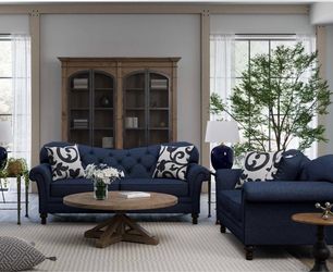 Namaste Royal Sofa w/ Pillows (Navy)