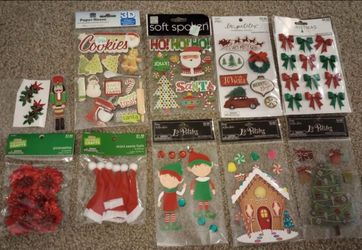 Christmas sticker lot