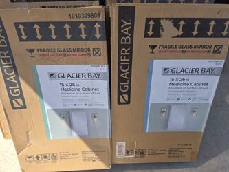 Glacier Bay 15x26 Medicine Cabinet $45 ea. New (Price Is Firm)