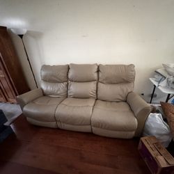 Genuine Leather  Lazy Boy Electric Recliner