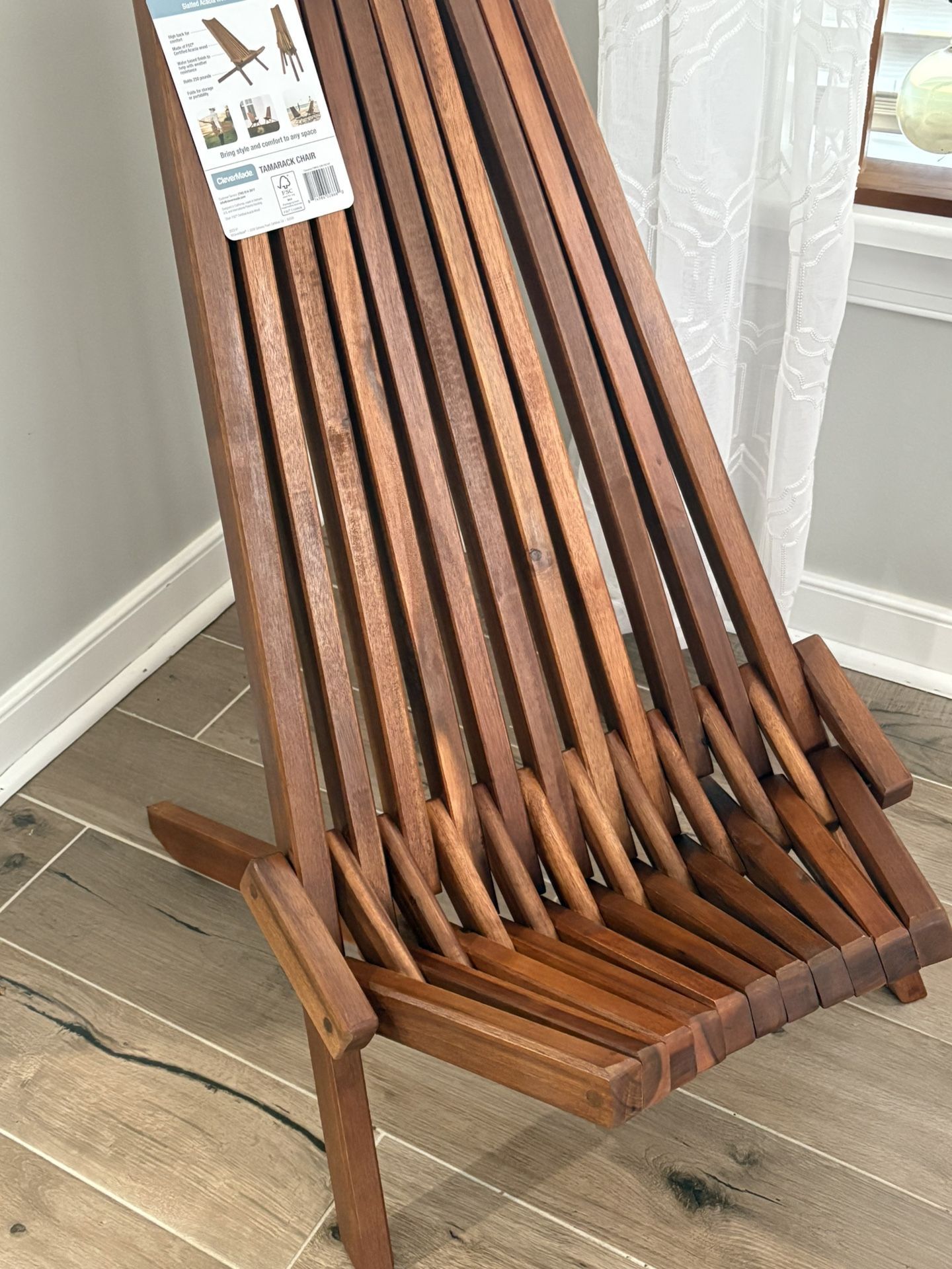 Melino Folding Wooden Chair