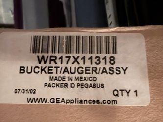 GE WR17X11318 Bucket Auger Assembly