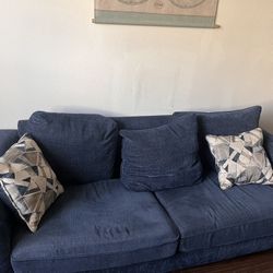 Blue Memory Foam Pull Out Coach 