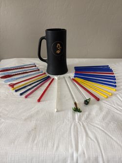 1966 Playboy Club Chicago Mug Stardust Casino Vintage Swizzle Sticks Lot 38pc