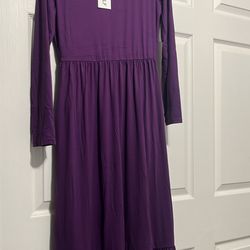 Long Purple Dress 