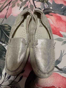 Hush Puppies Silver Loafers
