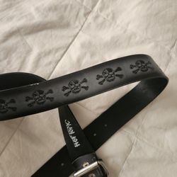 2 Belts Heavy Metal/Hot Topix Style 34 Waist