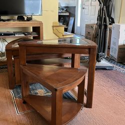 Coffee Table And 2 End Tables