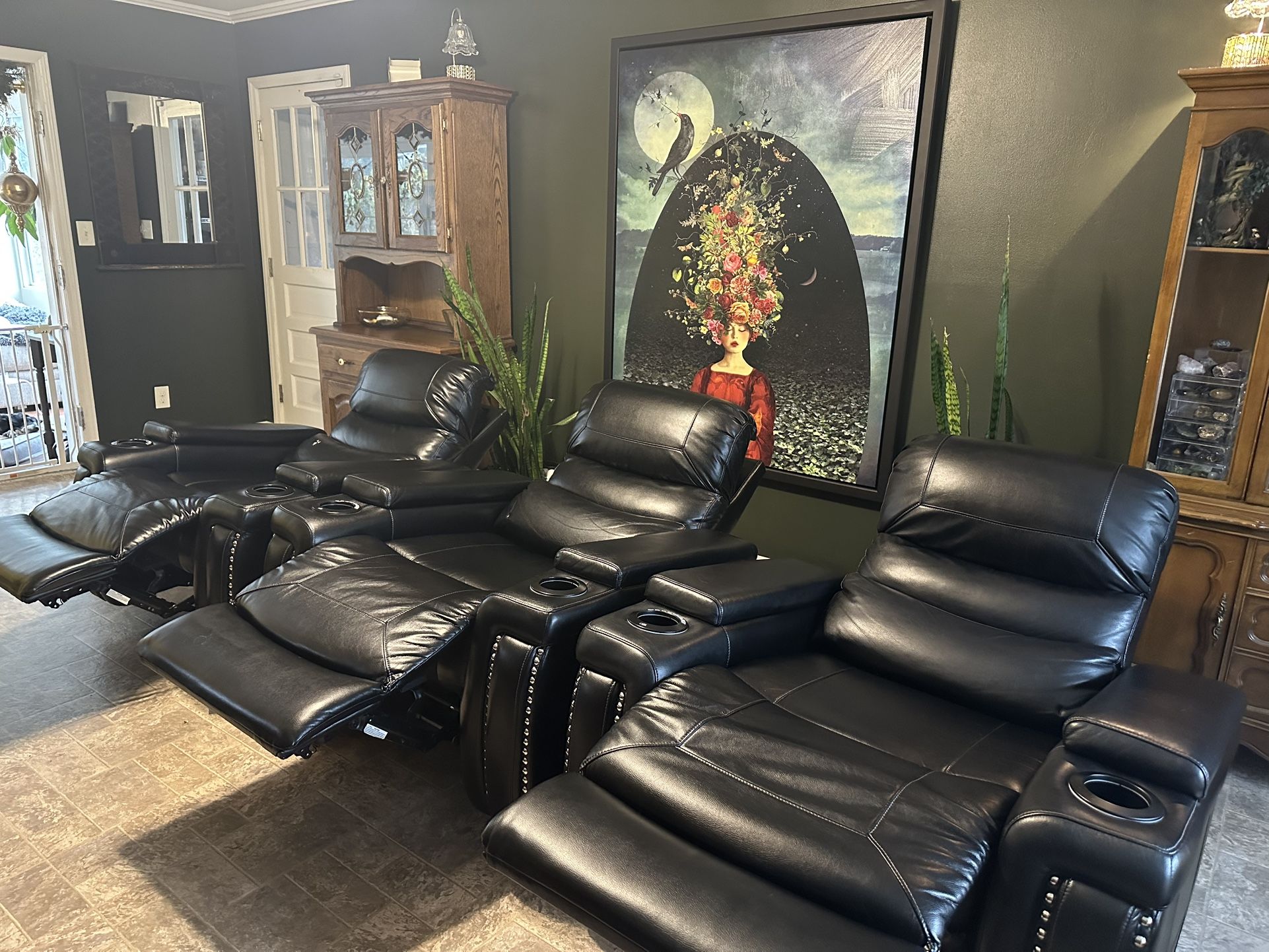 Four Triple-Power Recliners