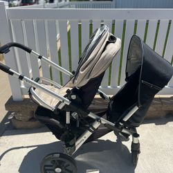 UPPAbaby Vista Stroller Set 2012- Rumble Seat, Child Seat, Bassinet, Piggyback Board