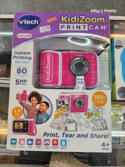 VTech KidiZoom Print Cam Color Pink [ Kids Toys, Kids Camera, Video, Mini Foto Printer