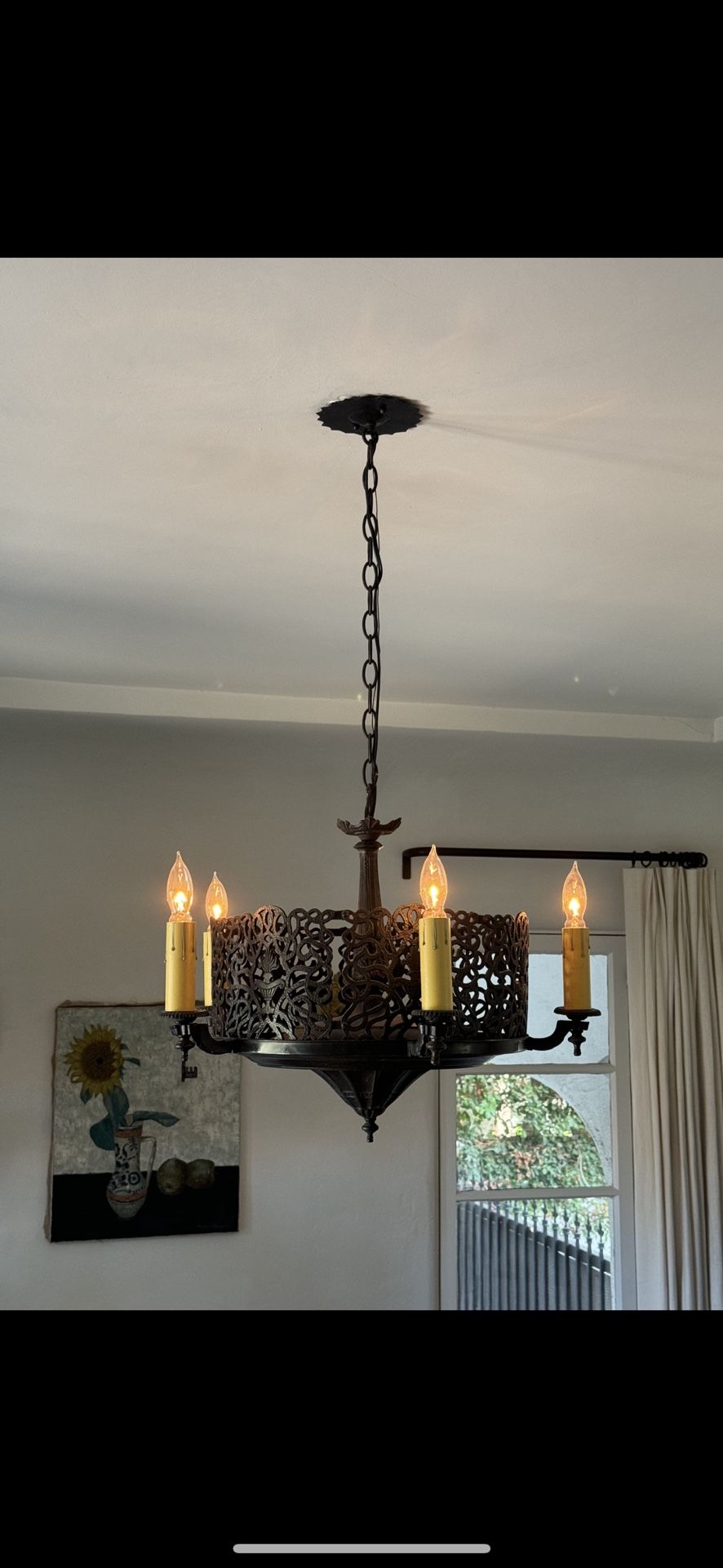Antique Spanish Revival Chandelier