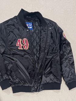 NFL San Francisco 49ers black bomber jacket