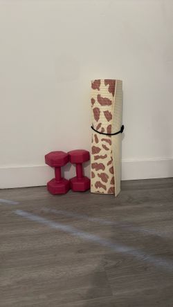 weights And Yoga Mat