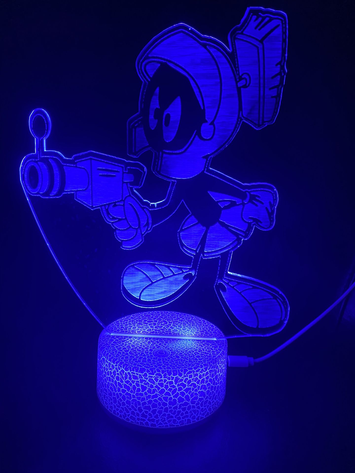 Beautiful Marvin The Martian 3d Lamp