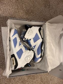 Air Jordan 6 Retro "UNC White" - Men's Size 8