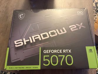 BRAND NEW MSI GeForce RTX 5070 Shadow 2X OC 12GB – Sealed $700