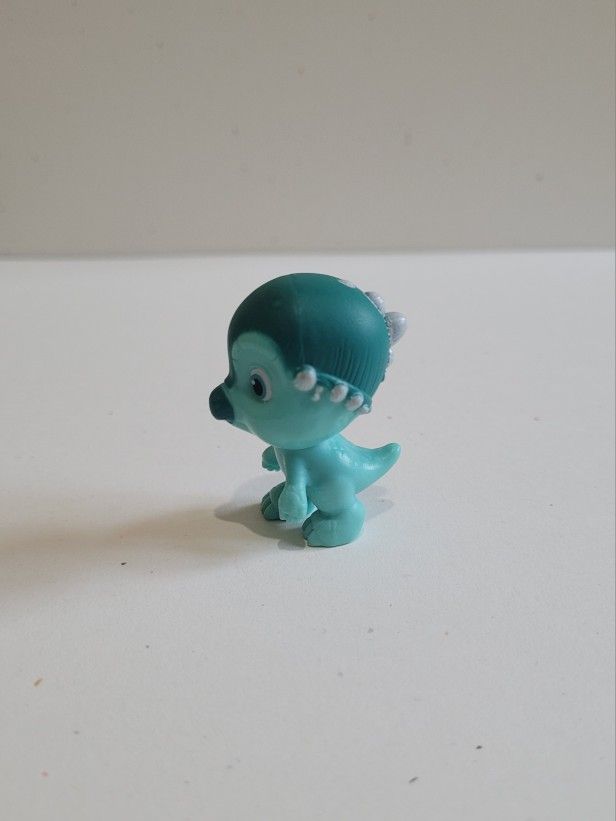Dino Ranch "Bopper" Blue White Dinosaur Toy Figure 1.75"