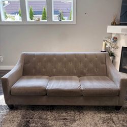 CLEAN Modern Gray Couch – Must Go By This Weekend! $220 OBO