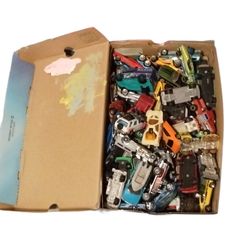 Shoebox Full Of Hotwheels , matchbox, Ect 