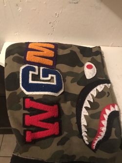 Black Bape Shark Hoodie