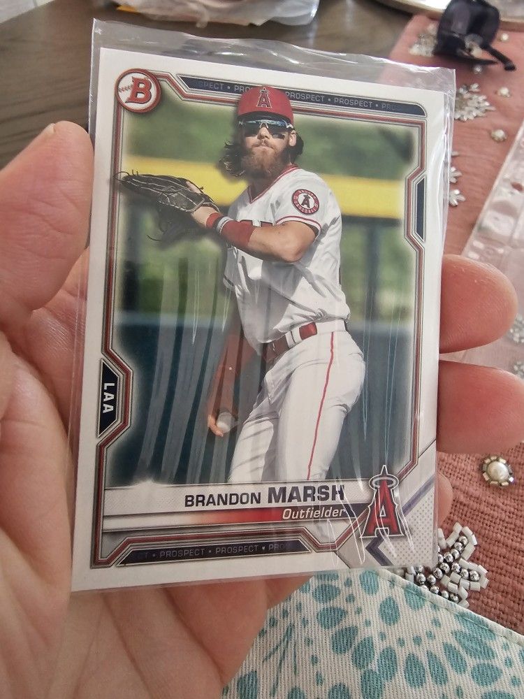 Los Angeles Angels Brandon Marsh Rookie Baseball Cards