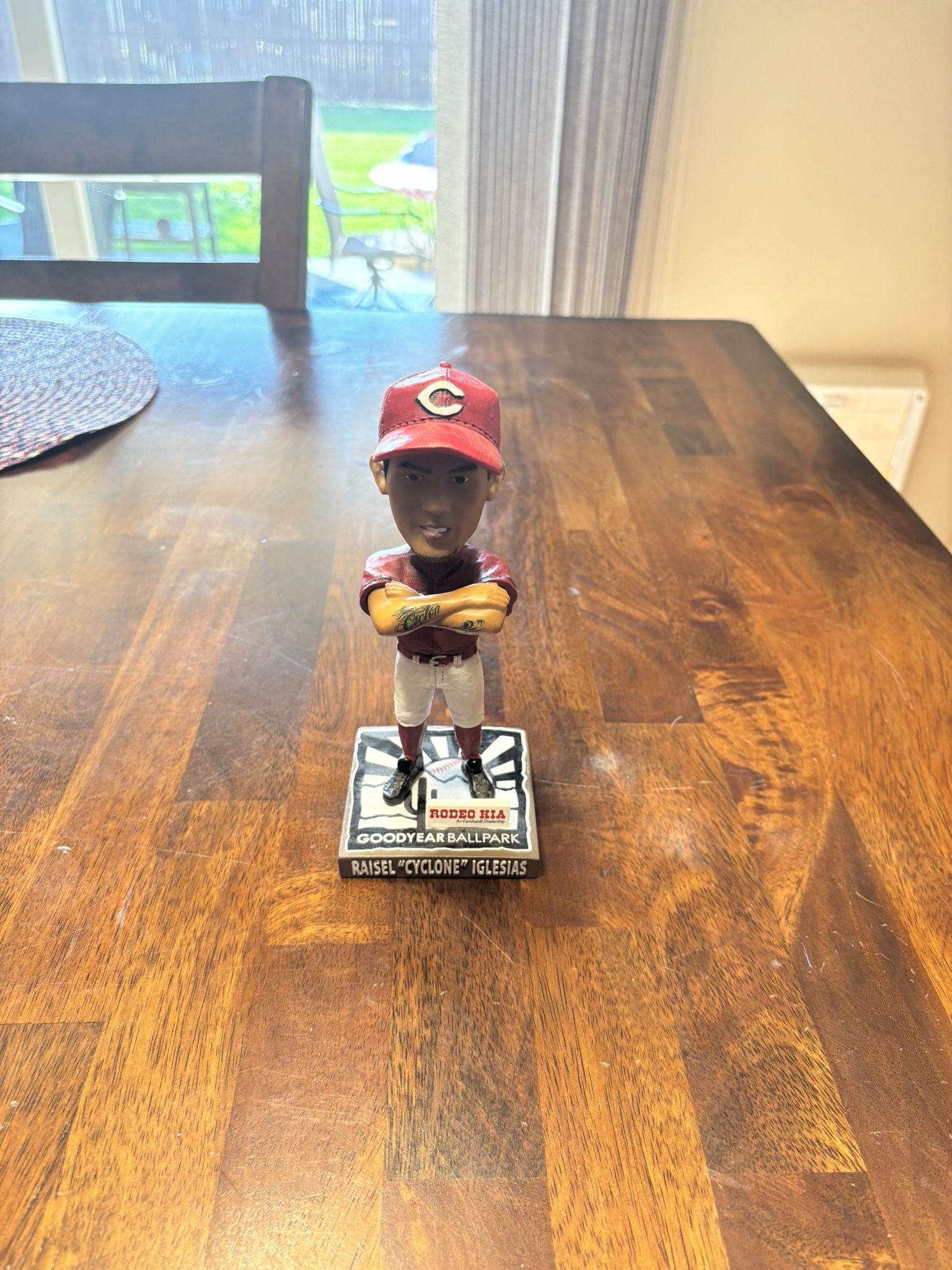Cincinnati Reds Raisel "Cyclone" Iglesias bobblehead