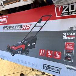 Craftsman 20 V Cordless Electric Push Lawn Mower Battery And Charger Included