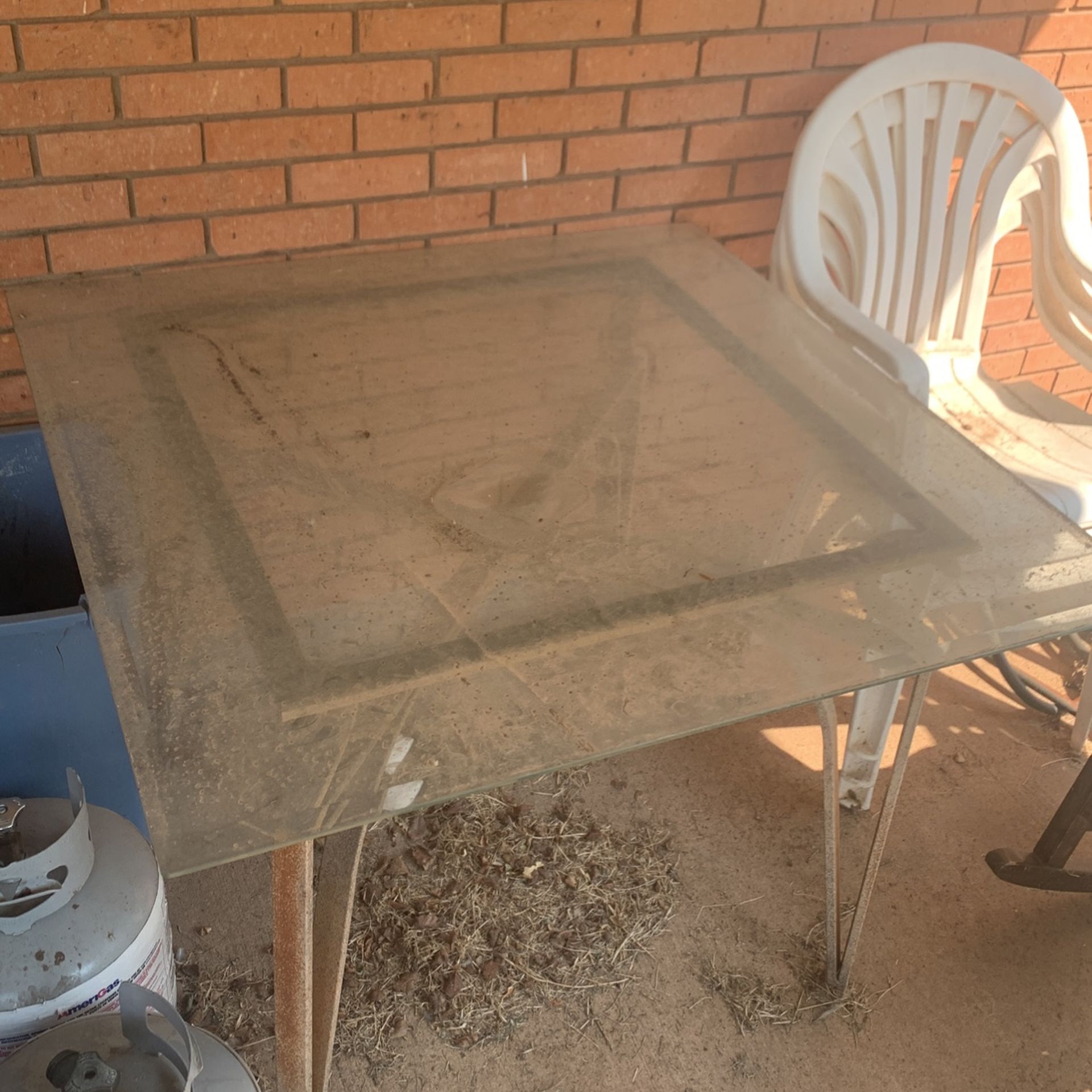 Glass Table and 4 Chairs