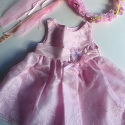 18 Months Pink Baby Girl Dress With Floral 🌸 , Pick Up Only In Torrance 