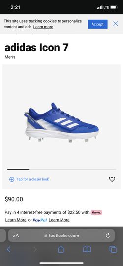 Adidas’s Icon 7 -Blue & White Cleats