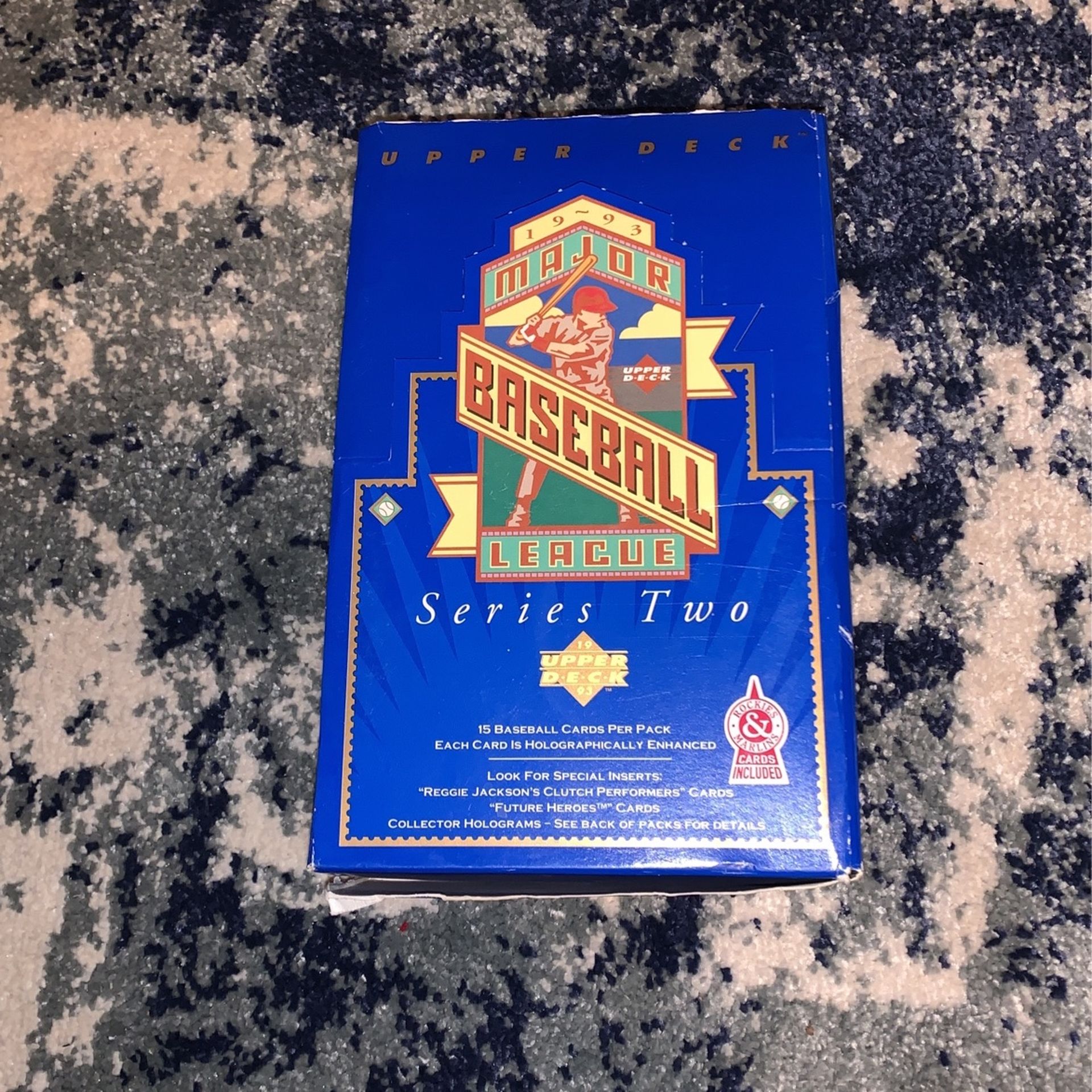 1993 major baseball league series two baseball cards