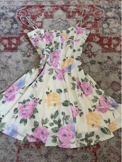 ZARA corseted floral mini-dress size 5