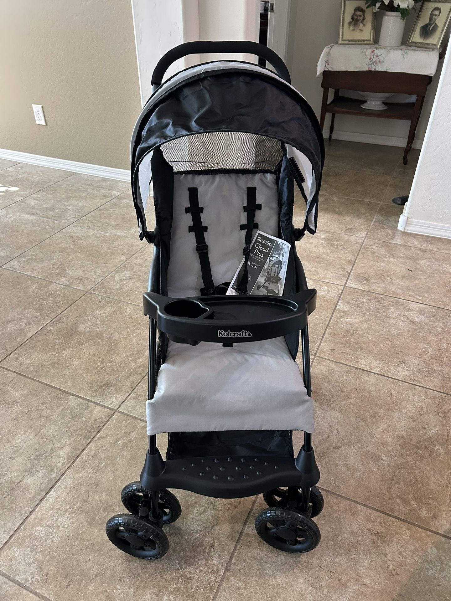 Cloud Plus Lightweight Umbrella Stroller for Toddlers with Reclining Seat, Large Storage Basket