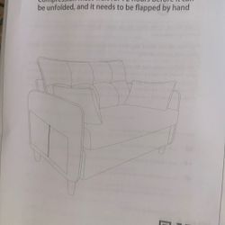 BROWN SOFA (BRAND NEW)